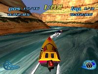 une photo d'Ã©cran de Rapid Racer sur Sony Playstation